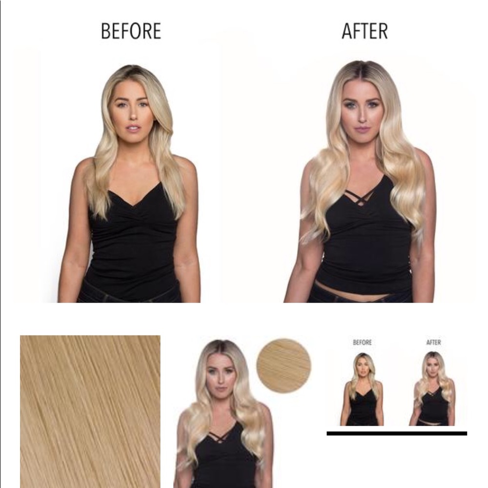 Bellami Beach blonde hair extensions